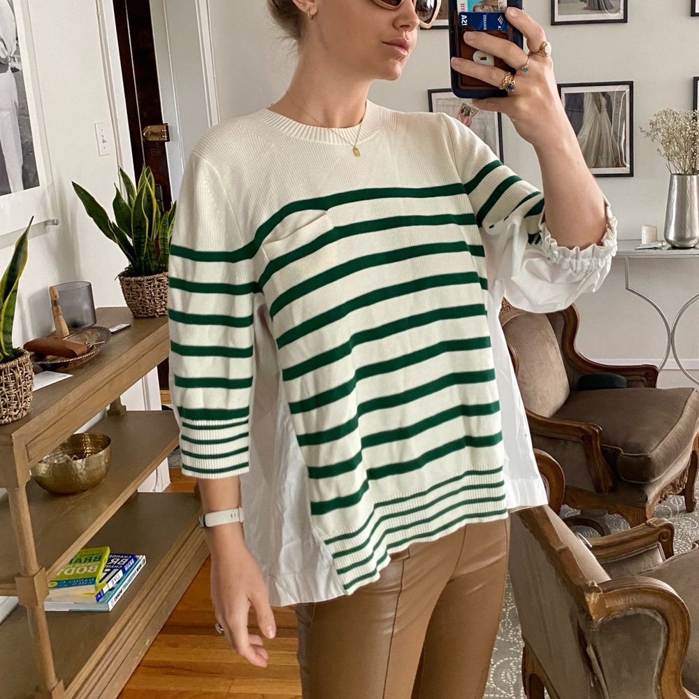Sacai Half Sweater Top